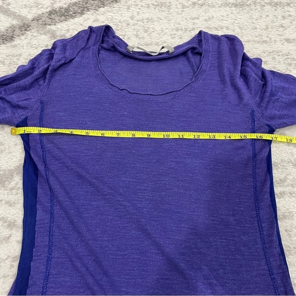 Athleta Purple Linen Silk Blend Tunic Long Sleeve Shirt - Picture 8 of 10